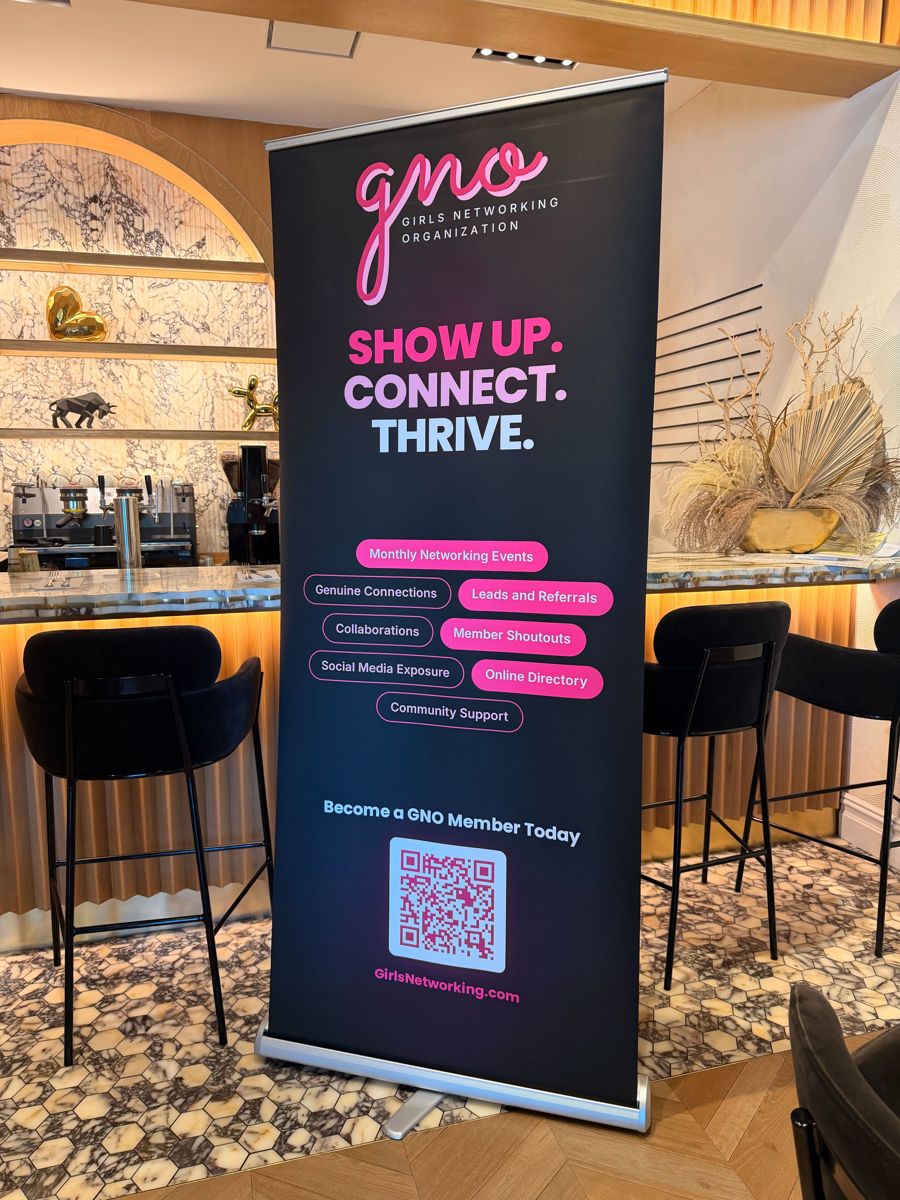 Girls Networking event banner designed by FoxSignal